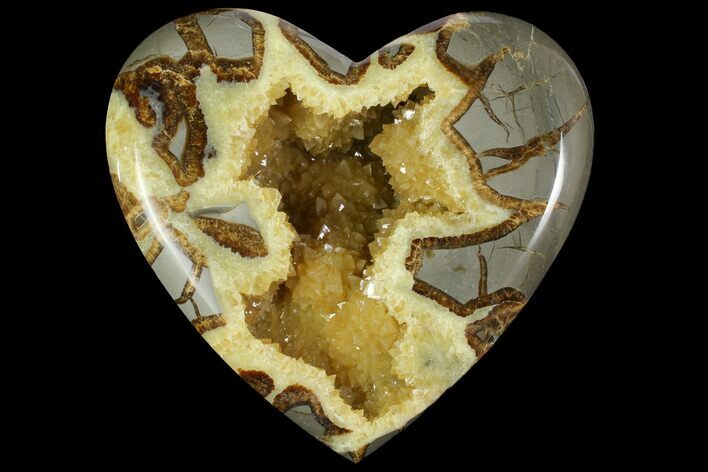 D Utah Septarian Heart - Beautiful Crystals #167866